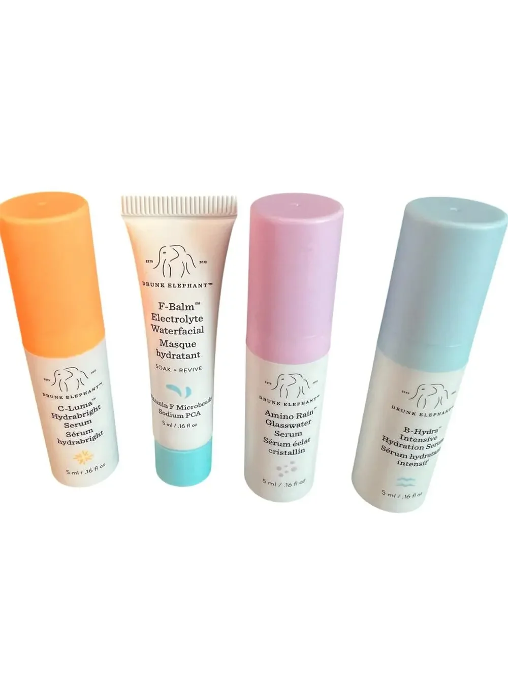 NEW Drunk Elephant bundle/lot of skincare favorites serum facials b-hydra f-balm